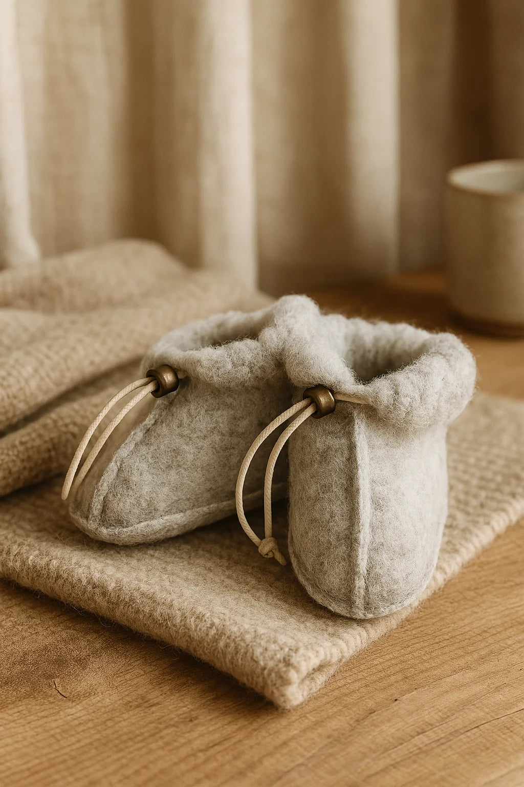Merino Wollen Babysloffen | Noordiq