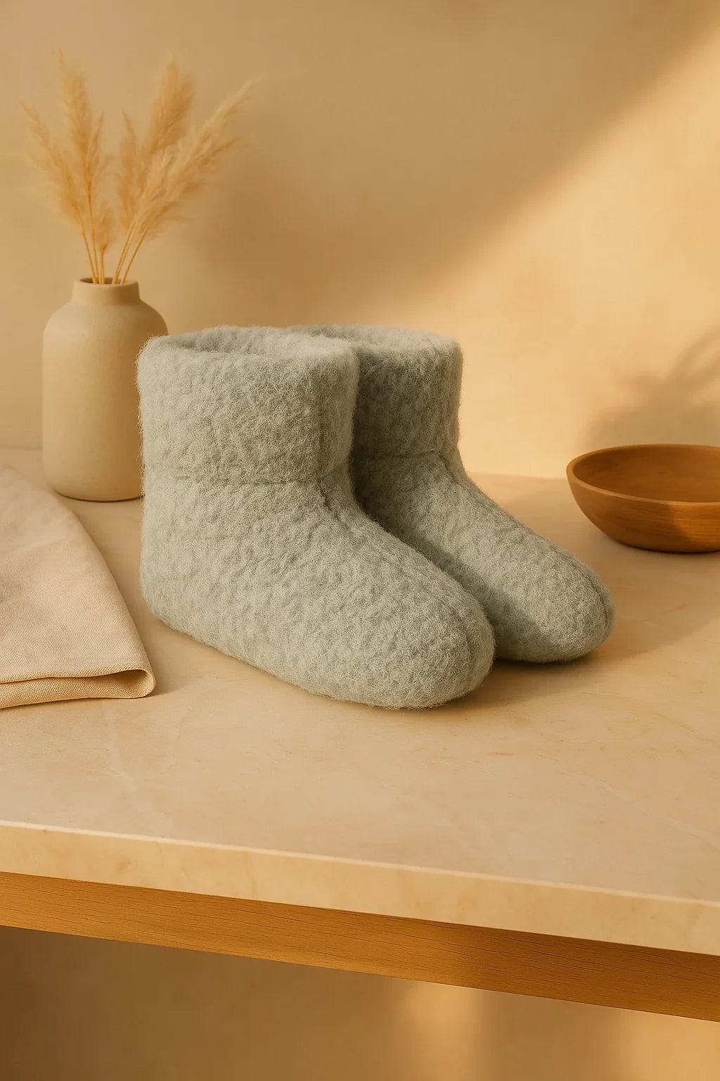 Merino Wollen Sloffen | Noordiq