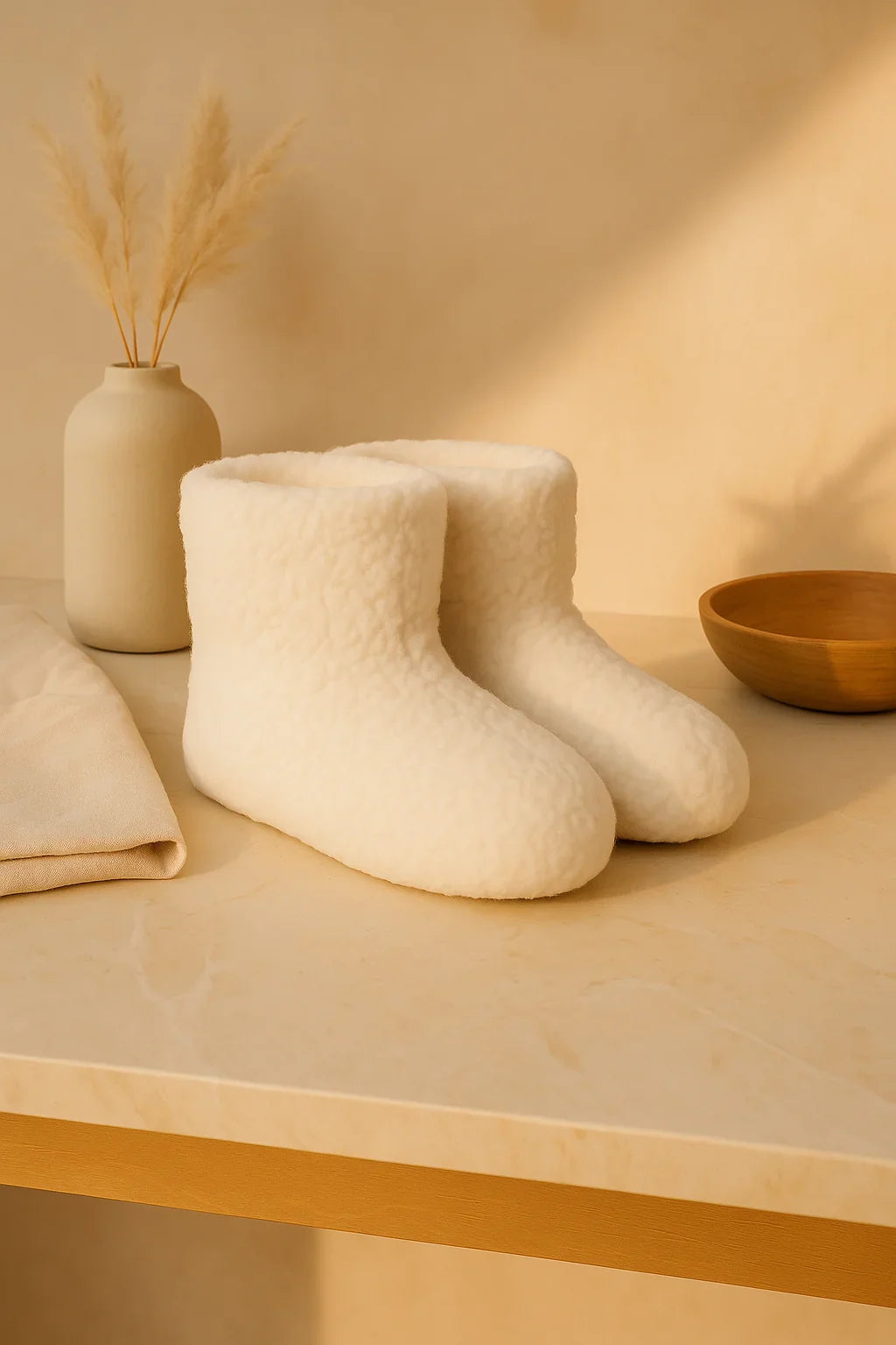 Merino Wollen Sloffen | Noordiq