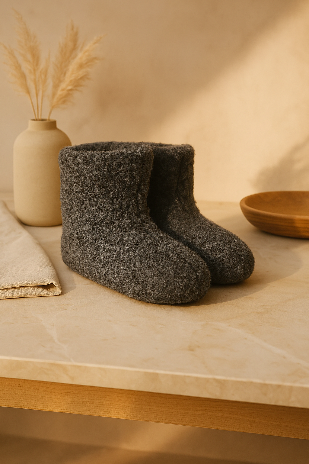 Merino Wollen Sloffen | Noordiq