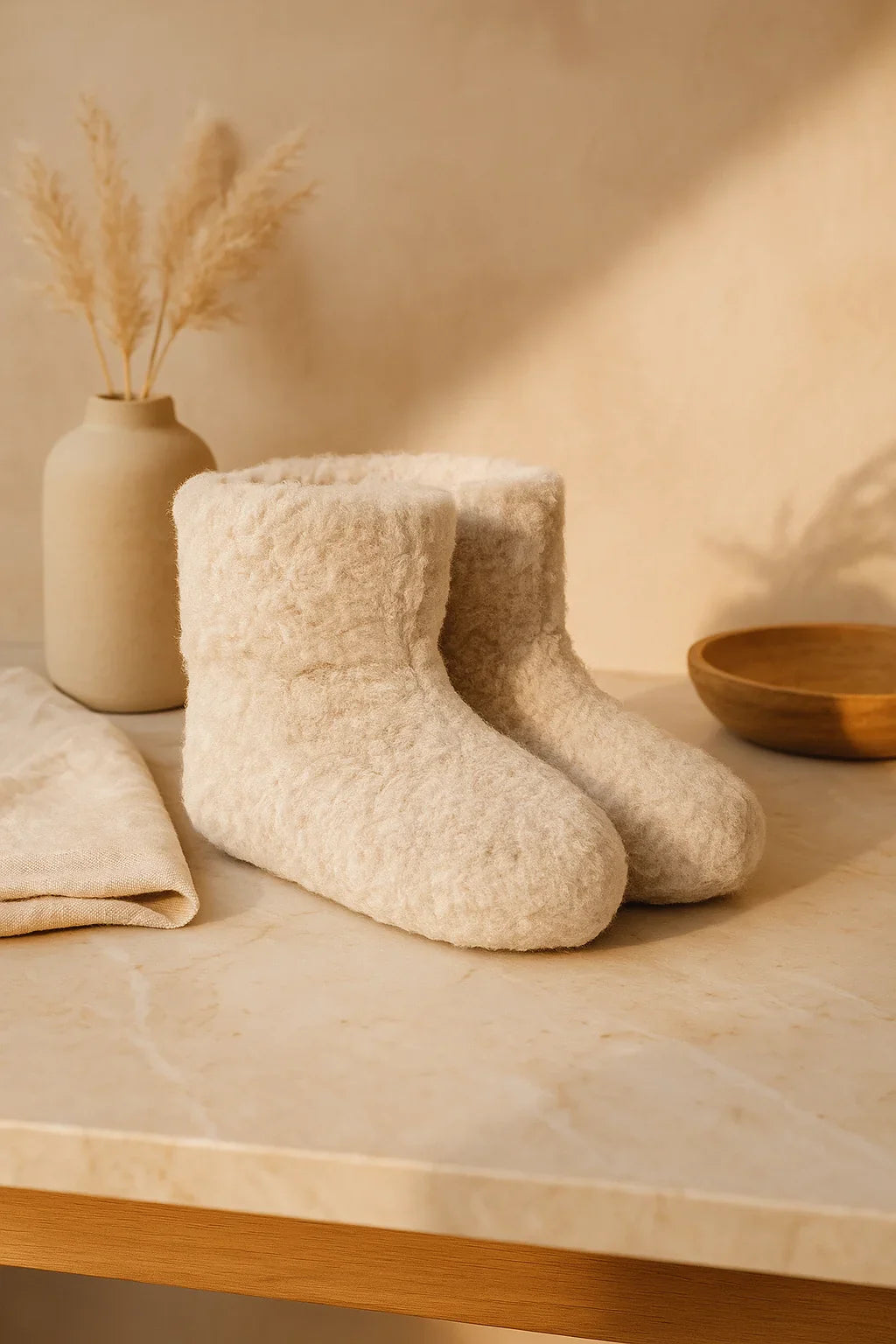 Merino Wollen Sloffen | Noordiq