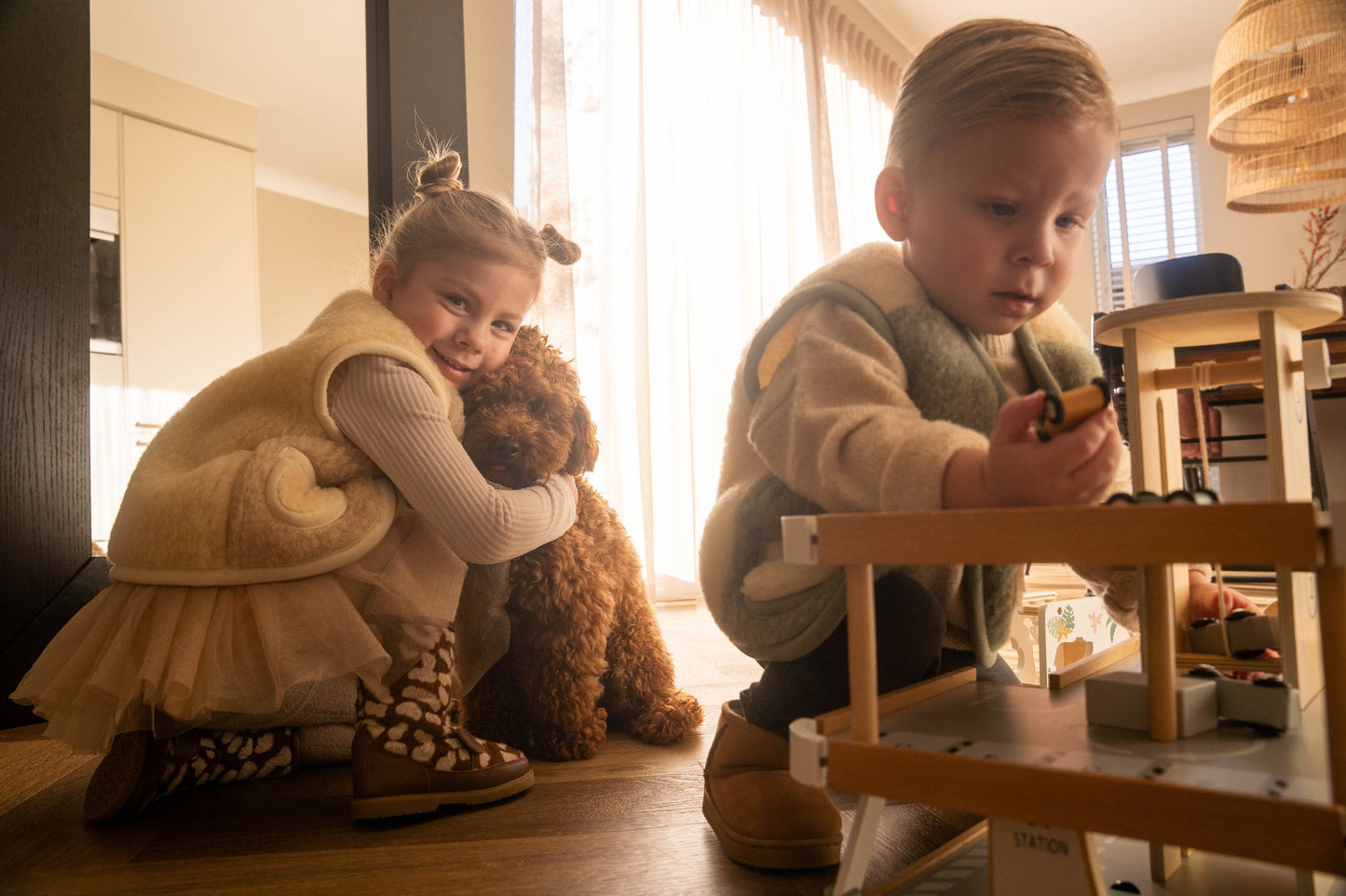 Merino Wollen Kinder Gilet | Noordiq