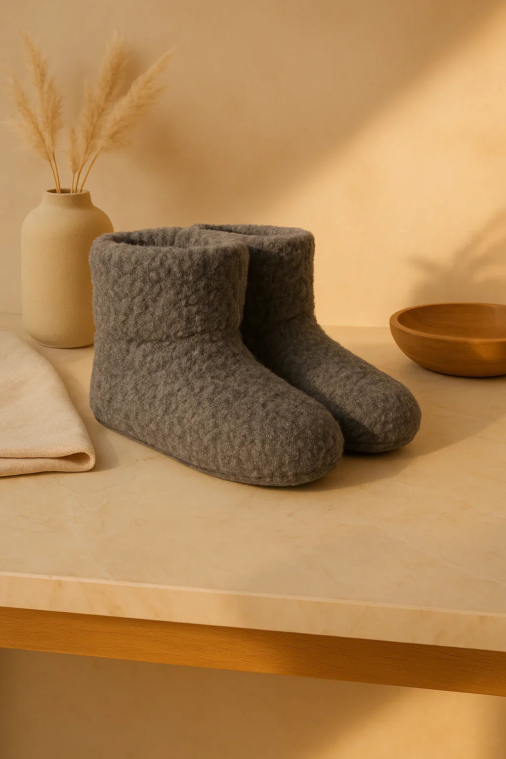 Warme merino wollen pantoffels van Noordiq voor ultiem comfort thuis